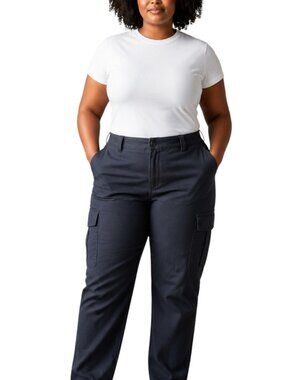Blauer NEW Tactical Cargo Pants Work Utility Women Size 22 Navy Blue Zip 8863XSW